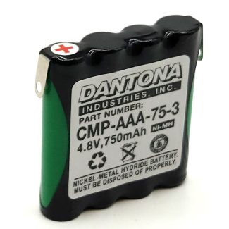 Dantona CMP-AAA-75-3 NiMH Battery 4.8V 750mAh
