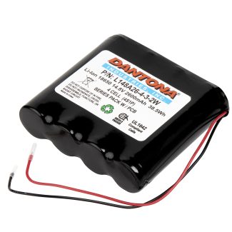 Dantona L148A26-4-3-2W Lithium Ion Battery 14.8V 2600mAh