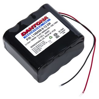 Dantona L148A68-8-12-2W Lithium Ion Battery 14.8V 6800mAh