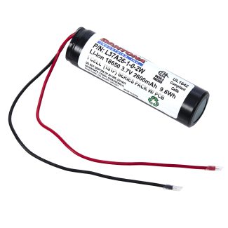 Dantona L37A26-1-0-2W Lithium Ion Battery 3.7V 2600mAh