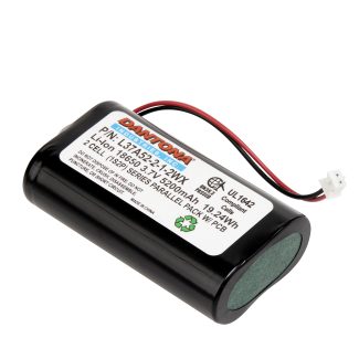 Dantona L37A52-2-1-2WX Lithium Ion Battery 3.7V 5200mAh