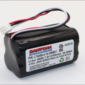 Dantona L74A68-4-10-3WMX1 Lithium Ion Battery 7.4V 6800mAh