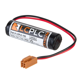 LCPLC-702 Lithium Battery 3.6V 2600mAh (Replacement for Mitsubishi ER6VCT)