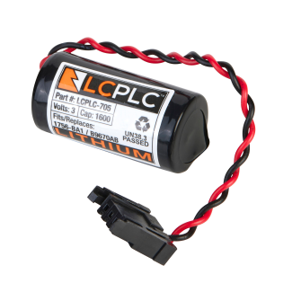 LCPLC-705 Lithium Battery 3V 1800mAh (Replacement for Allen Bradley 1756-BA1)