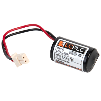LCPLC-709 Lithium Battery 3V 850mAh (Replacement for Allen Bradley 1763-BA)