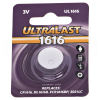 Ultralast CR1616 3 Volt Lithium Coin Cell Battery
