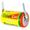 OmniCel ER14250HD/T Lithium Battery 3.6V 800mAh with Solder Tabs
