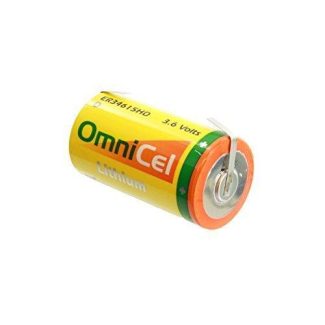 OmniCel ER34615/T Lithium Battery 3.6V 35000mAh with Solder Tabs