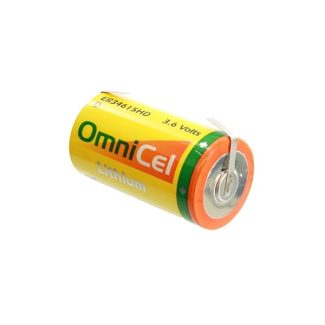 OmniCel ER34615HD/T Lithium Battery 3.6V 13000mAh with Solder Tabs