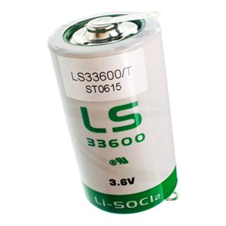 SAFT LS33600_TAB Lithium Battery 3.6V 17000mAh with Solder Tabs