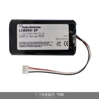 Fedco Batteries L18650-2P Lithium Ion Battery 3.7V 5200 mAh